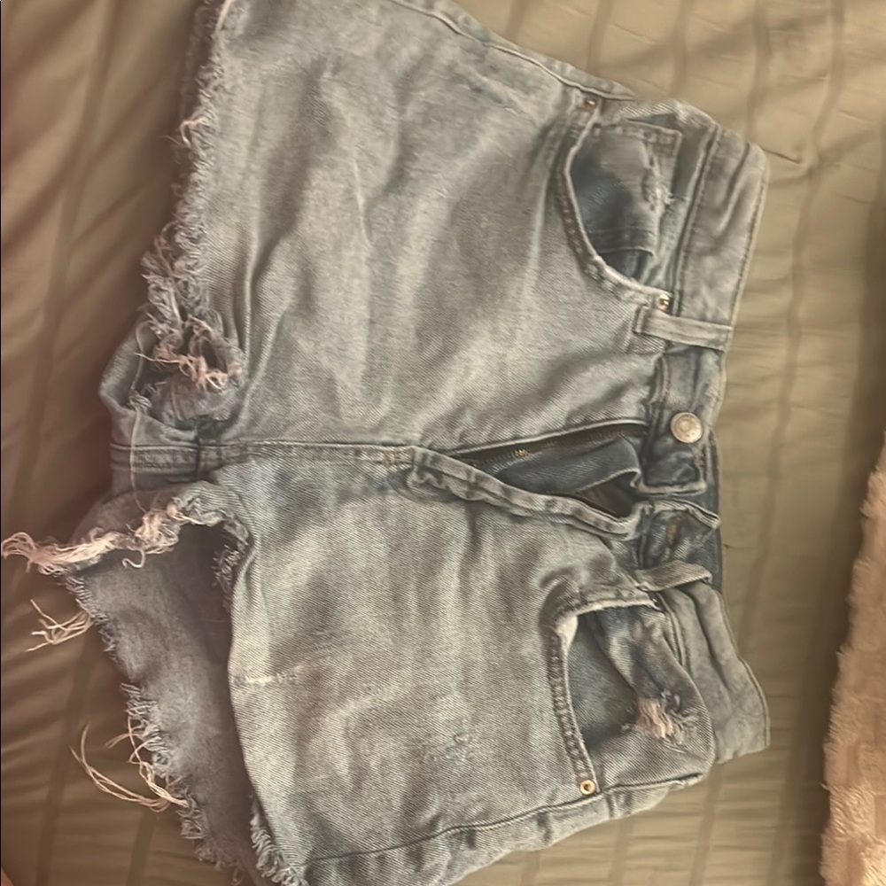 Wild Fable Blue Distressed Jean Shorts